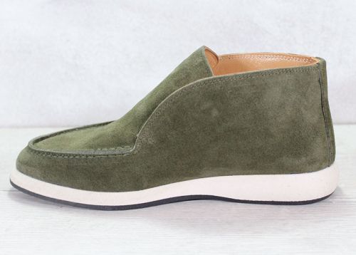 Pantofi de dama „Forest Whisper” din piele intoarsa verde