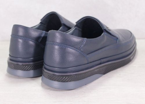 Mocasini pentru bărbați în albastru bleumarin - model „Navy Ease”