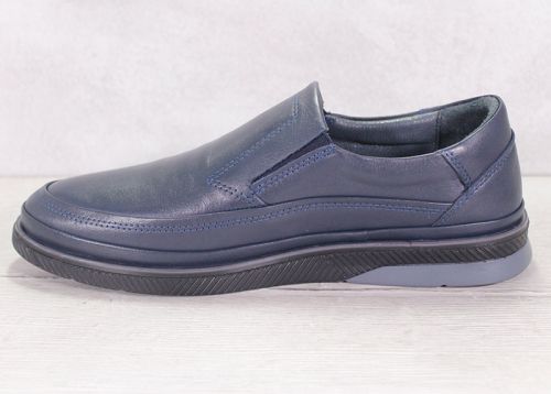 Mocasini pentru bărbați în albastru bleumarin - model „Navy Ease”