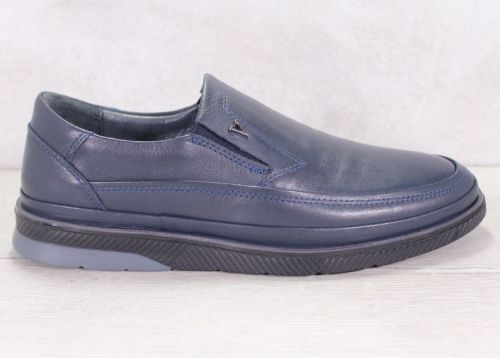 Mocasini pentru bărbați în albastru bleumarin - model „Navy Ease”