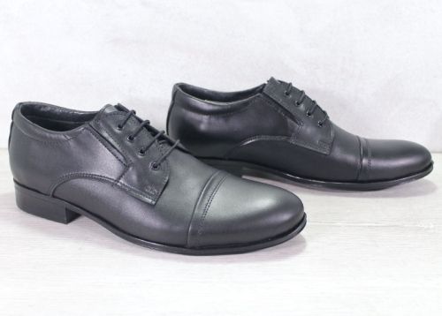 Pantofi formali pentru barbati in negru, model Gino, dimensiuni 39-47.